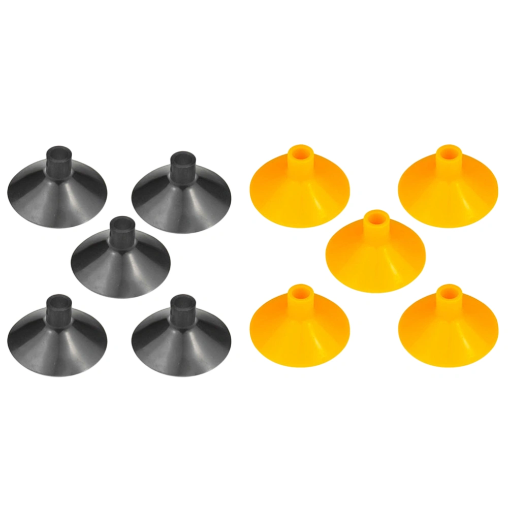 10pcs Kids Bow Suction Cup Arrows Archery Hunting Suction Cup Arrows Replacement Suction Cup Arrows (Black +Yellow)