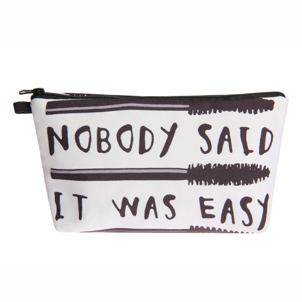 1pc Letter Design Makeup Bag Multi-function Handbag Outdoor Cosmetic Bag Sundries Storage Pouch