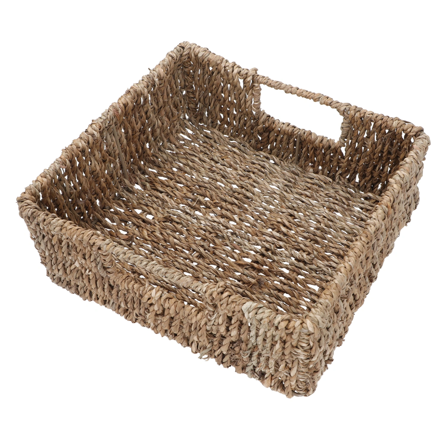 1Pc Japanese-style Basket Flower Basket Handle Picnic Basket Woven Basket