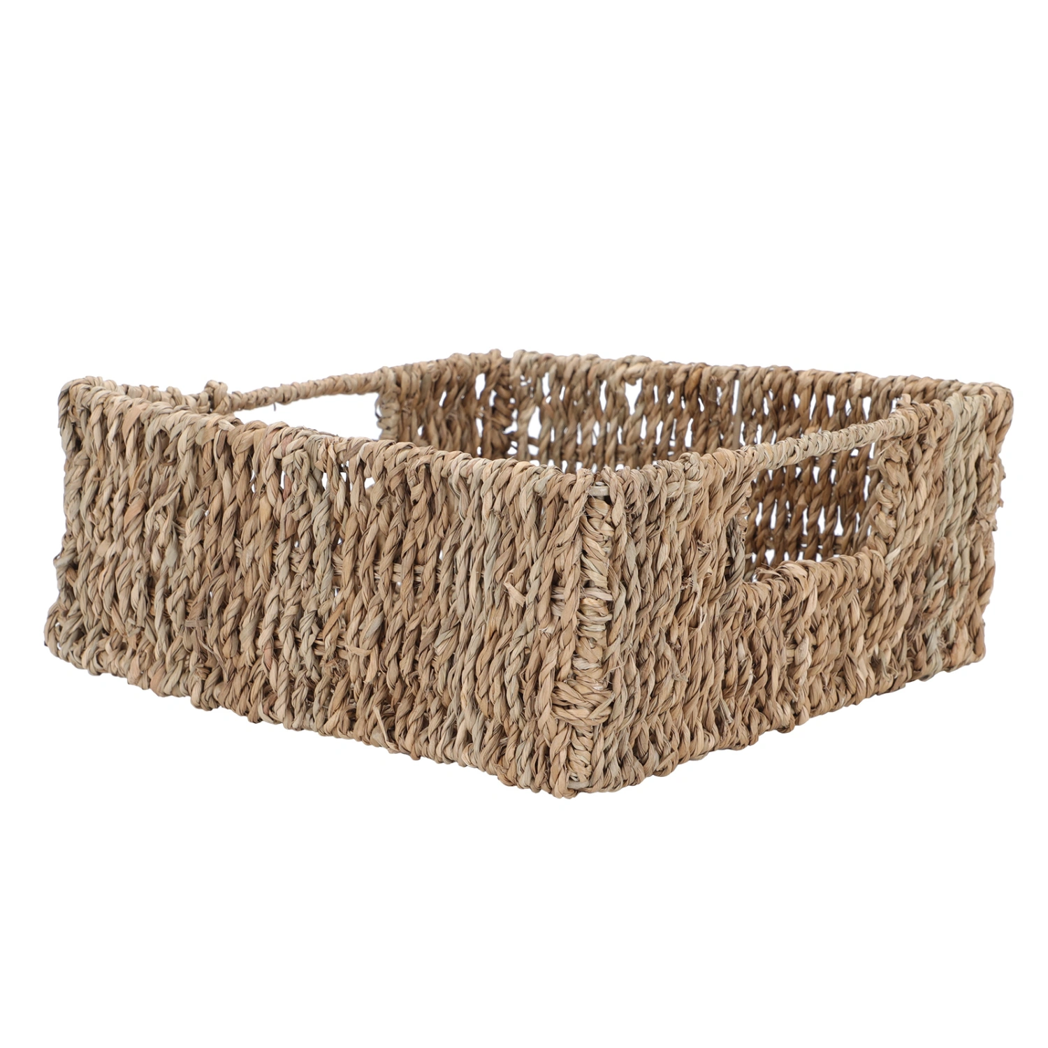 1Pc Japanese-style Basket Flower Basket Handle Picnic Basket Woven Basket