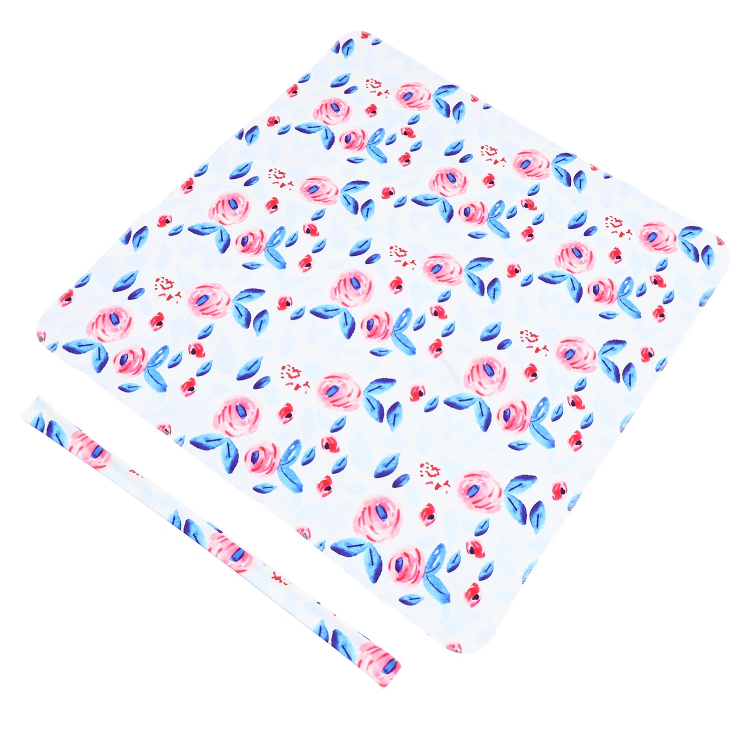 2pcs Newborn Baby Swaddle Blanket Headband Sets Toddler Baby Shower Gift