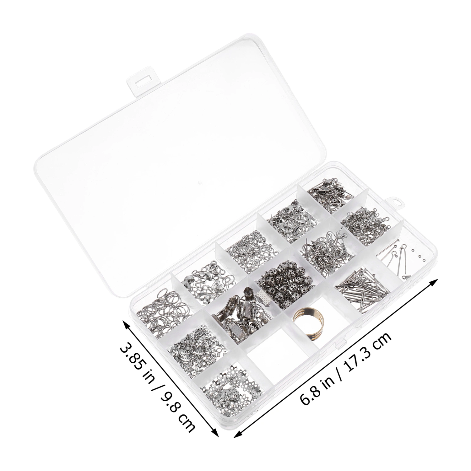 1047pcs Jewelry Making Kit Jewelry Findings Starter Kit Jewelry Repair Tool Kit