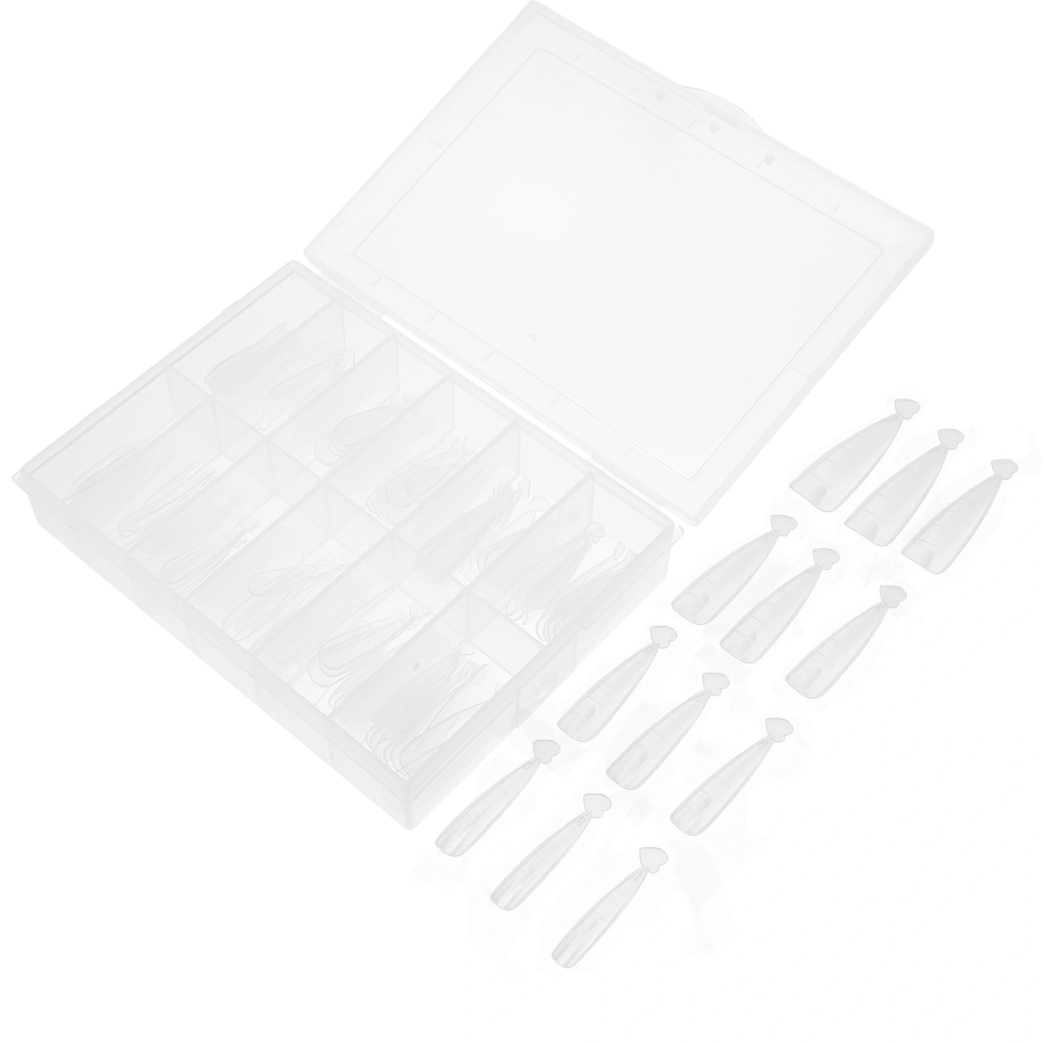 120Pcs Clear Full Cover False Nails Fake Nails Tips Nail DIY Design Accessories