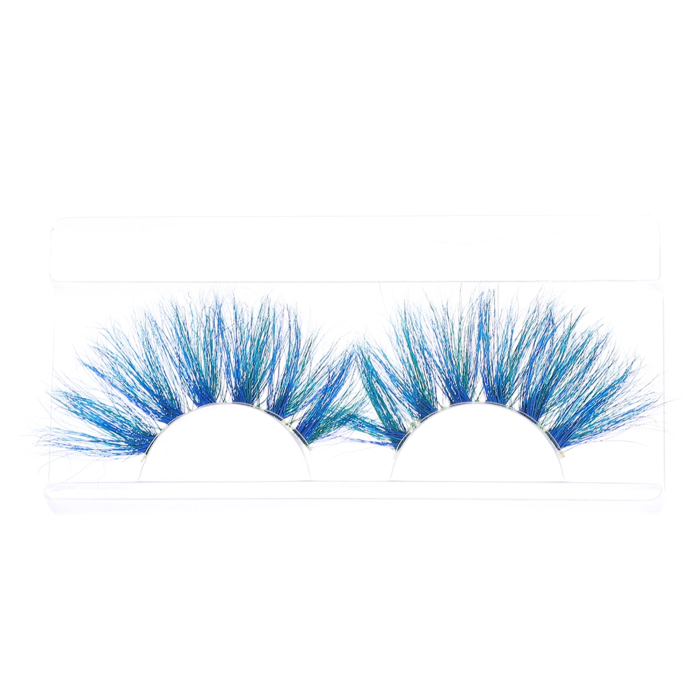 1 Pair Real Mink False Eyelashes Dramatic Fluffy Fake Eyelashes for Halloween