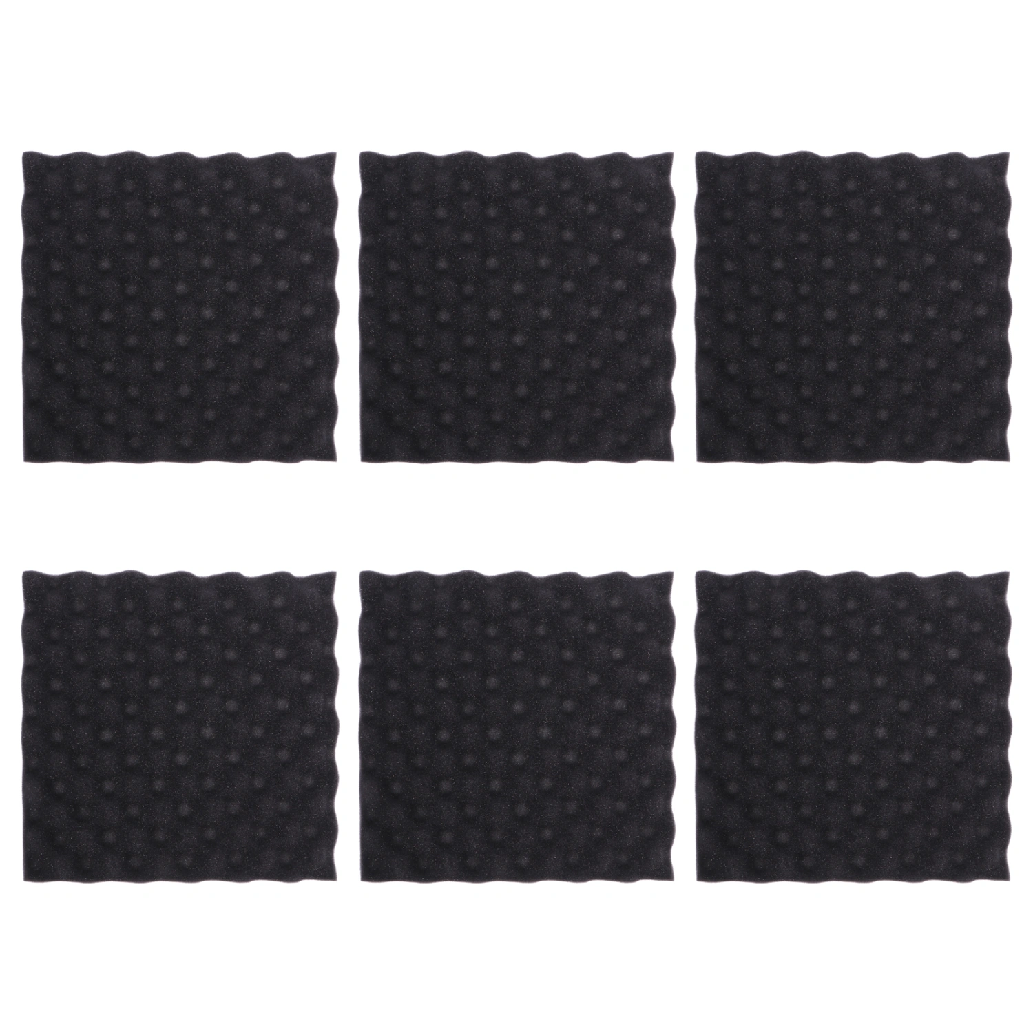 6 PCS Soundproof Fireproof Sound Insulation Wedge Studio Wall Tile