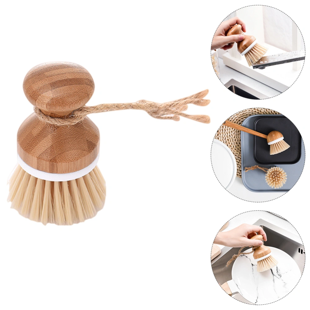 1pc Creative Wok Cleaning Brush Useful Dish Bowl Brush Kitchen Stove Brush