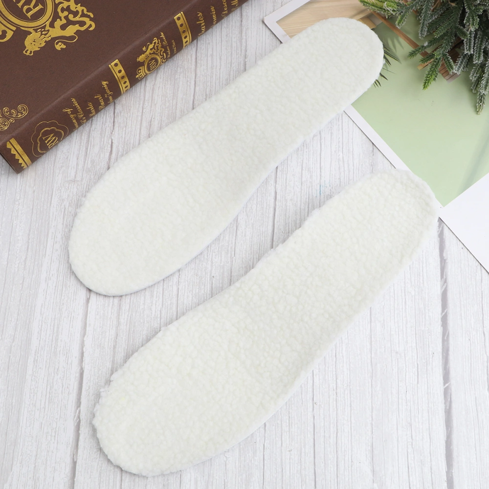 1 Pair of 2.5cm Height Increase Insole Warm Whole Pads Invisible Shoe Pads Shoe Elevator Inserts for Women Size L