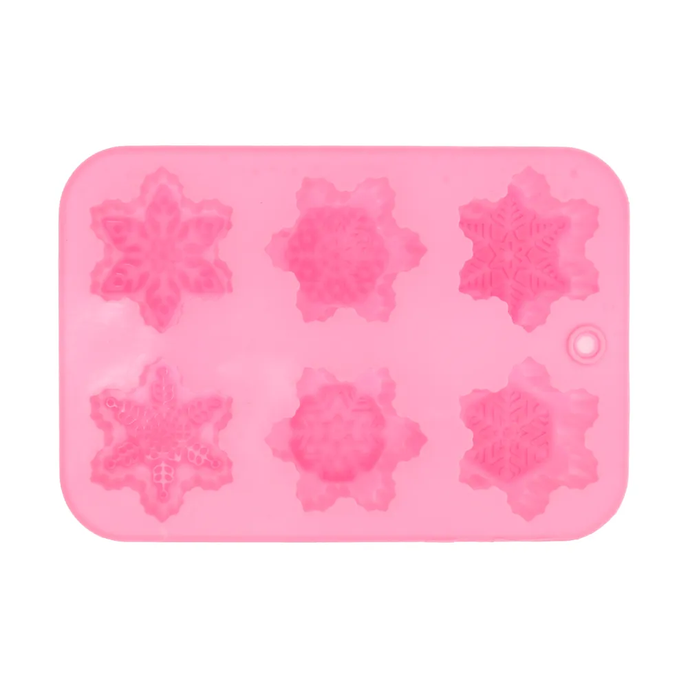 Silicone Snowflake Pattern Soap Mold DIY Handmade Soap Making Mold Baking Mold