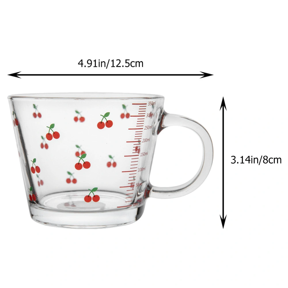 Creative Cherry Pattern Milk Cup Milk Storage Container Water Drinking Cup