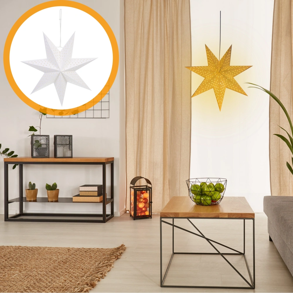 3pcs Origami Lampshade Art Designed Light Cover Christmas Star Shaped Lamp Cover