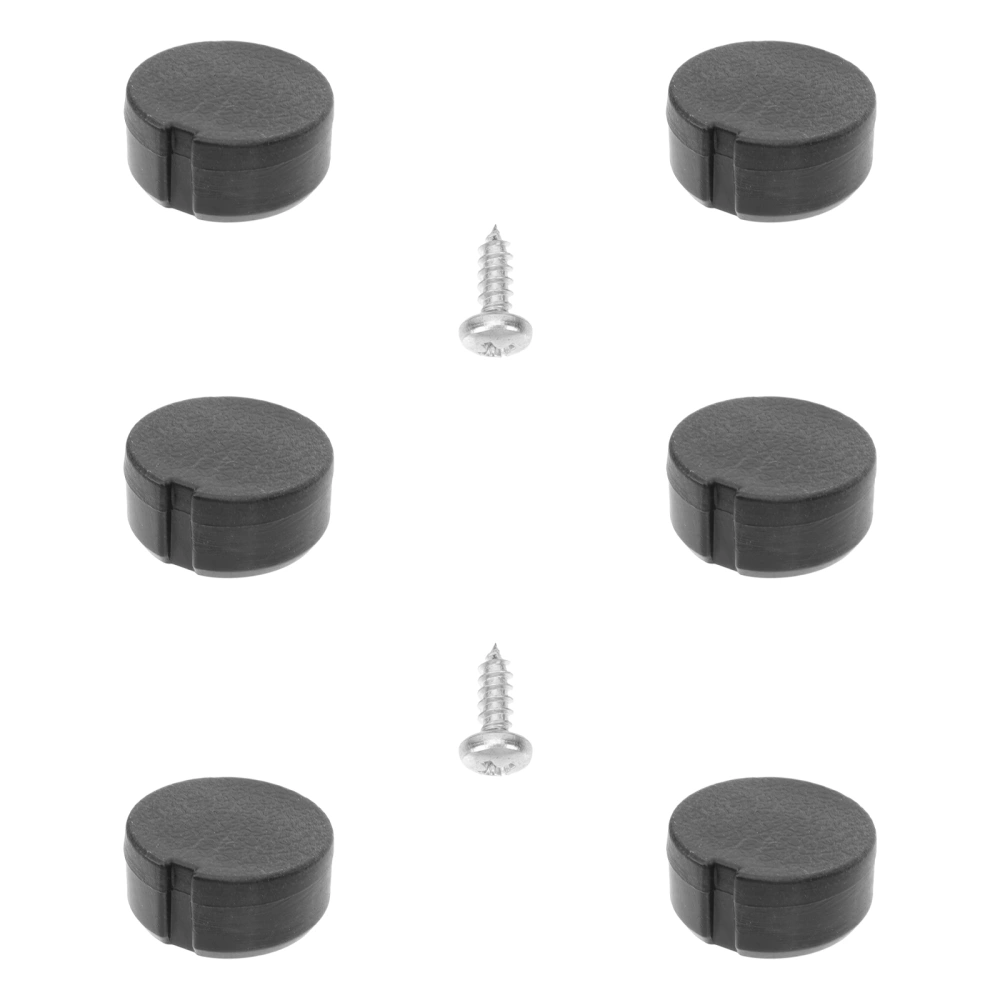 6pcs Threshold Covers Dust Caps Replacement Threshold Caps for Automobile