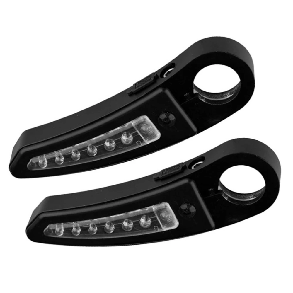 2pcs Bike Handlebar with Lights Cycling Mountain Bike Handle Bar Rest Handle Bar for Bike Outdoor Outside (Black)