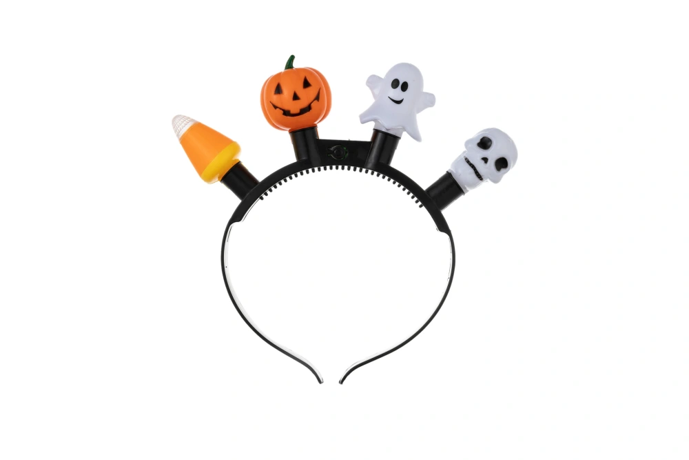 Halloween LED Headband Halloween Light Up Headband Pumpkin Ghost Skull Headband