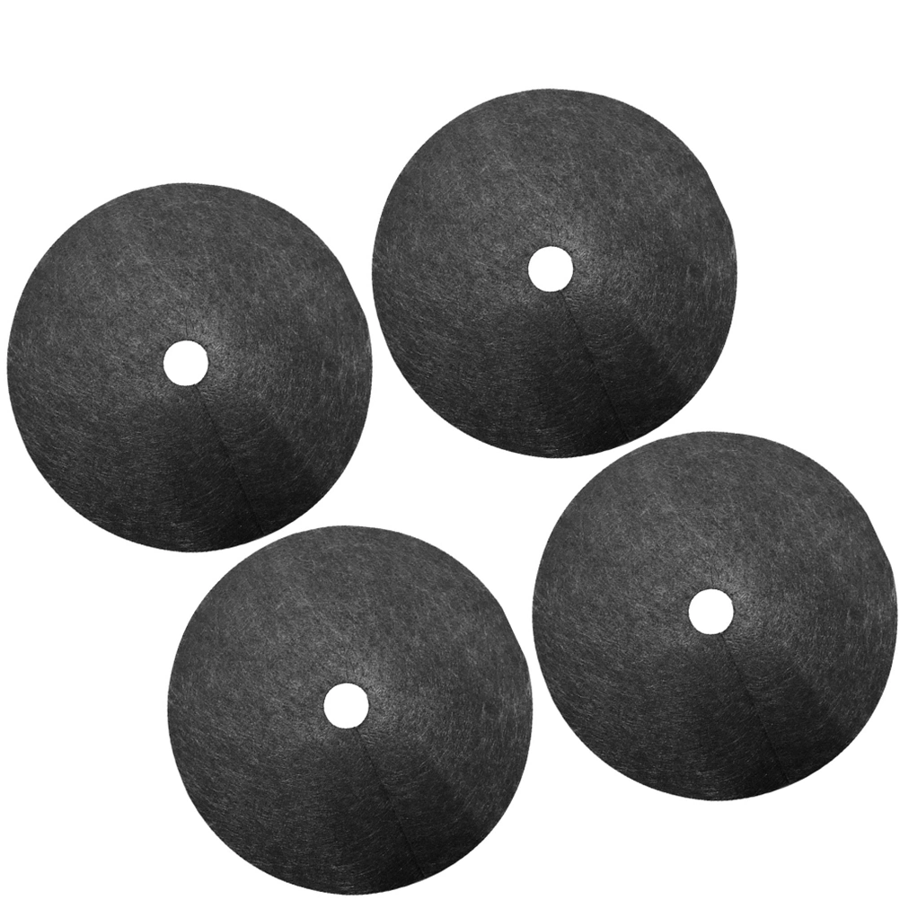 10pcs Non-woven Weed Barrier Control Ground Cover Membrane Garden Landscape Driveway Weed Block Greenhouse Orchard Grass Cloth Weeding Cloth (Outer Diameter 32cm Inner Hole Diameter 4cm)