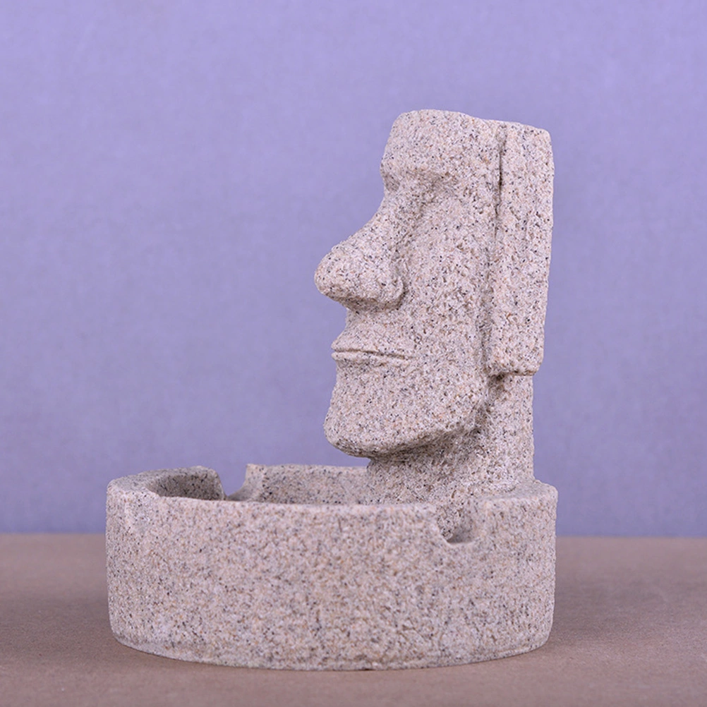 1pc Delicate Easter Ashtray Sandstone Ashtray Home Decoration Resin Crafts