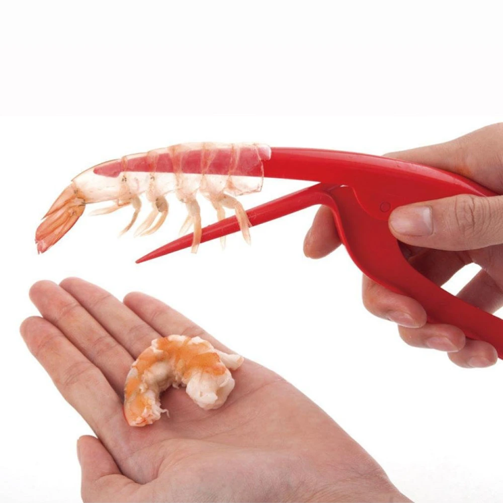 Fast Convenient Plastic Shrimp Peeler Prawn Deveiner Peel Device Creative Kitchen Accessory Tools