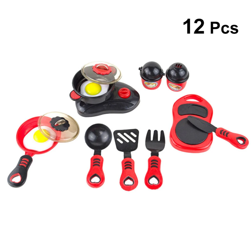 12pcs Children Role-Play Kitchen Toy Sets Creative Simulative Cooking Toy for Girl Baby Child