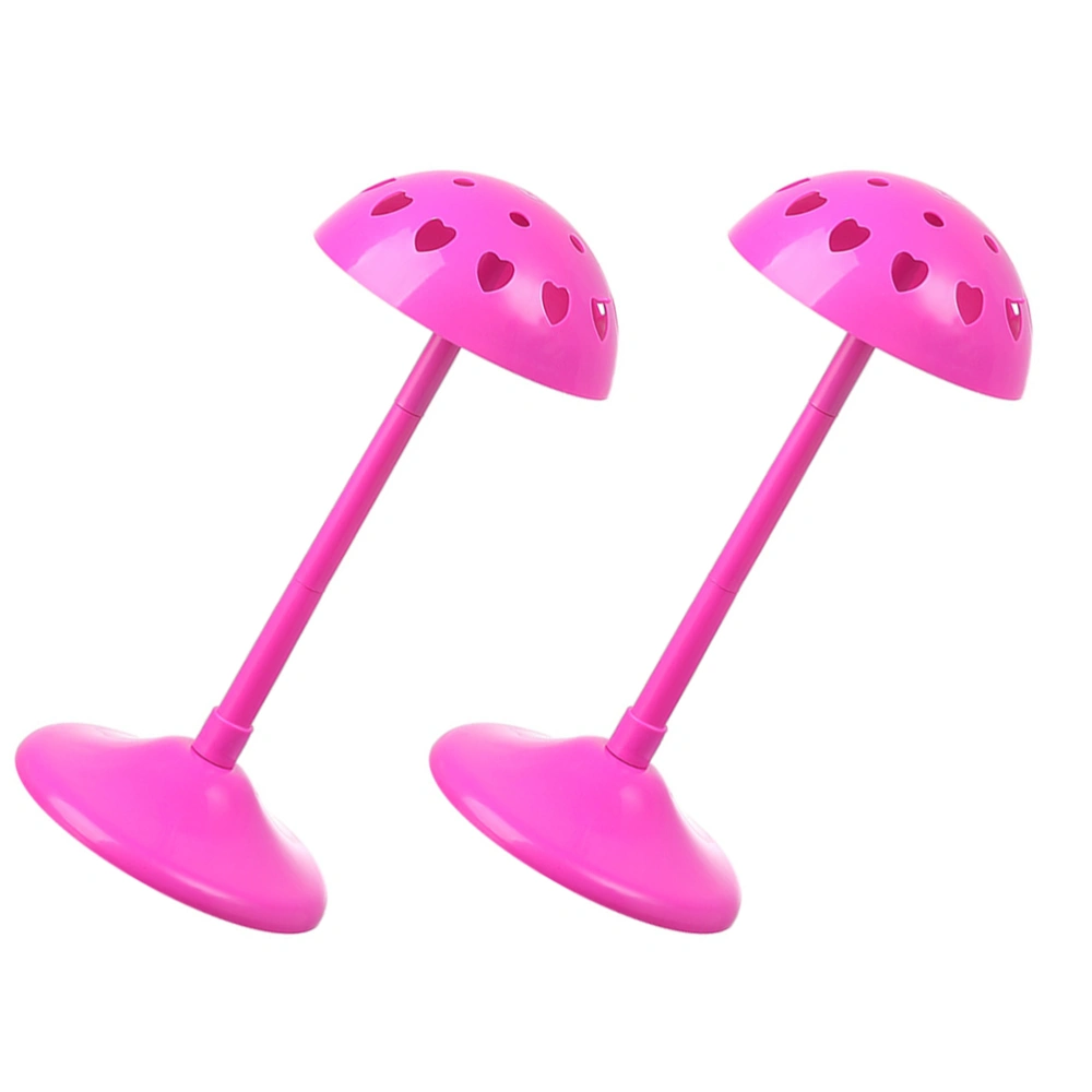 2pcs Wig Display Stand Wig Styling Stand Detachable Wig Holder Hairpiece Display