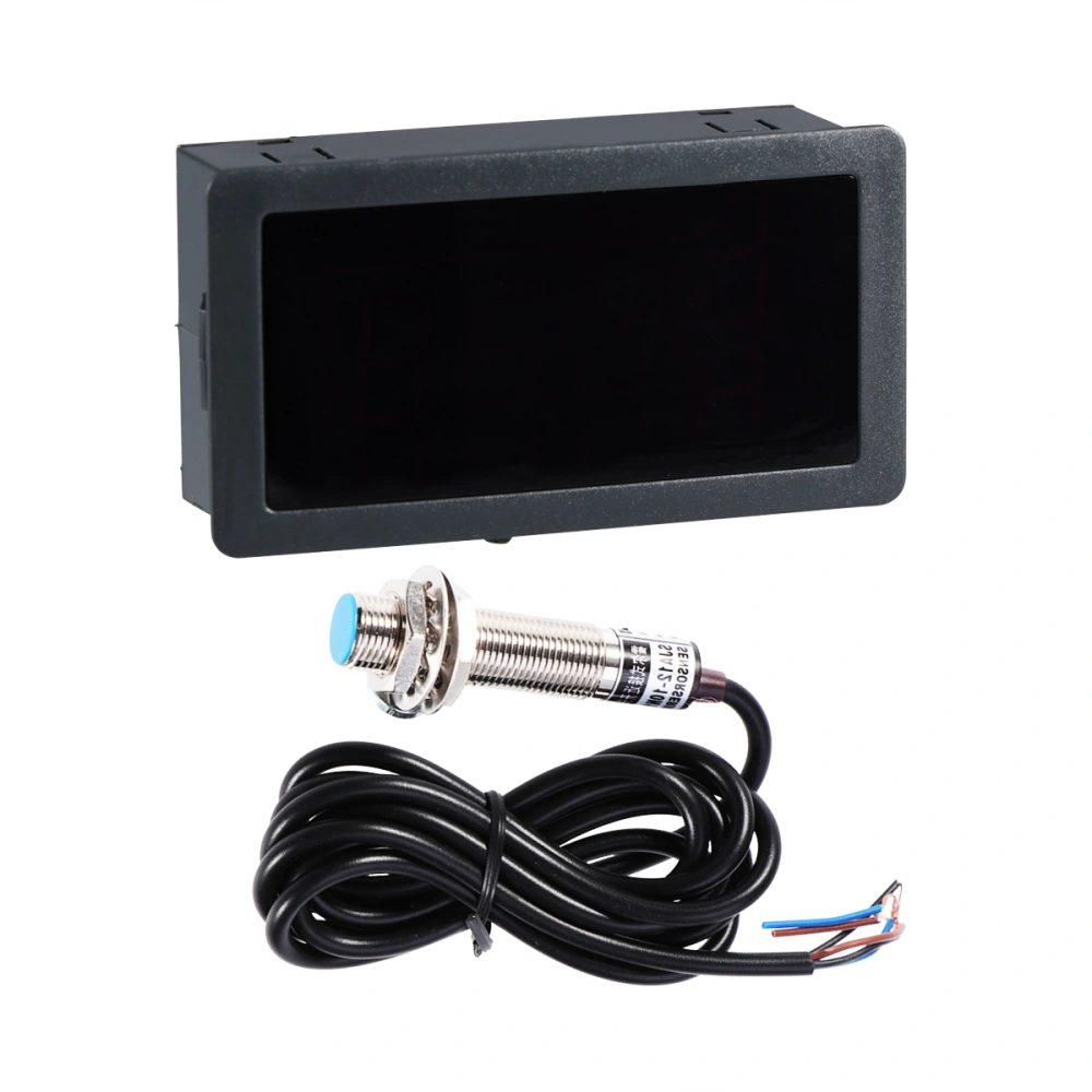 Digital LED Tachometer RPM Meter and NPN Hall Proximity Switch Sensor