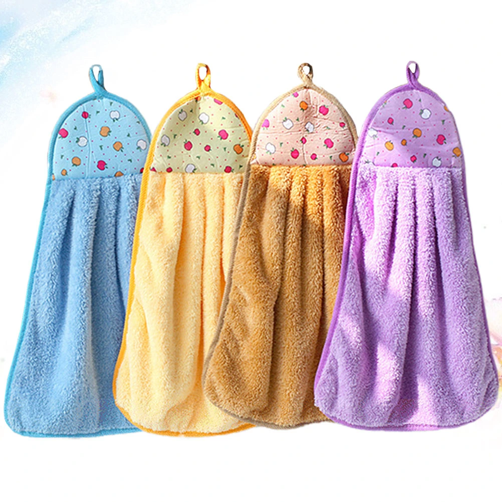 4Pcs Pet Dog Towel Strong Water Absorbent Bath Towel Quick-drying Blanket Pet Cat Wash Towel(Random Style)