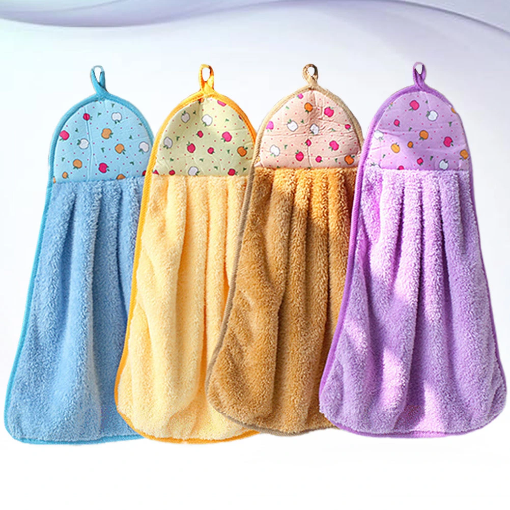 4Pcs Pet Dog Towel Strong Water Absorbent Bath Towel Quick-drying Blanket Pet Cat Wash Towel(Random Style)