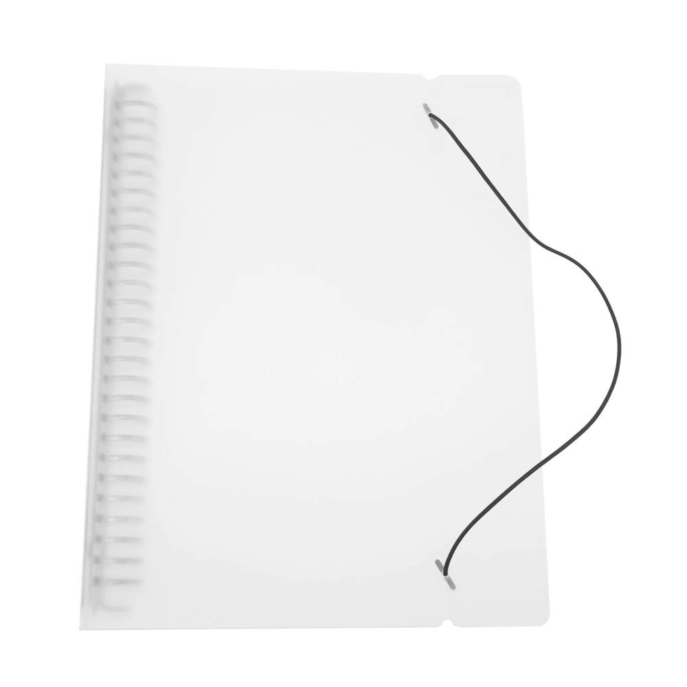 Loose Leaf Binder Cover Refillable Notebook Shell Translucent Planner Binder Cover