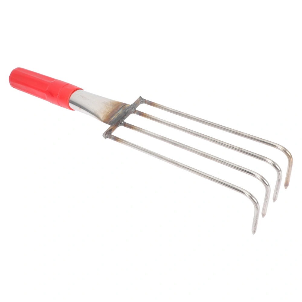 Stainless Steel Rake Beach Rake Small Beach Seaside Digging Rake Hand Rake Clamming Claws