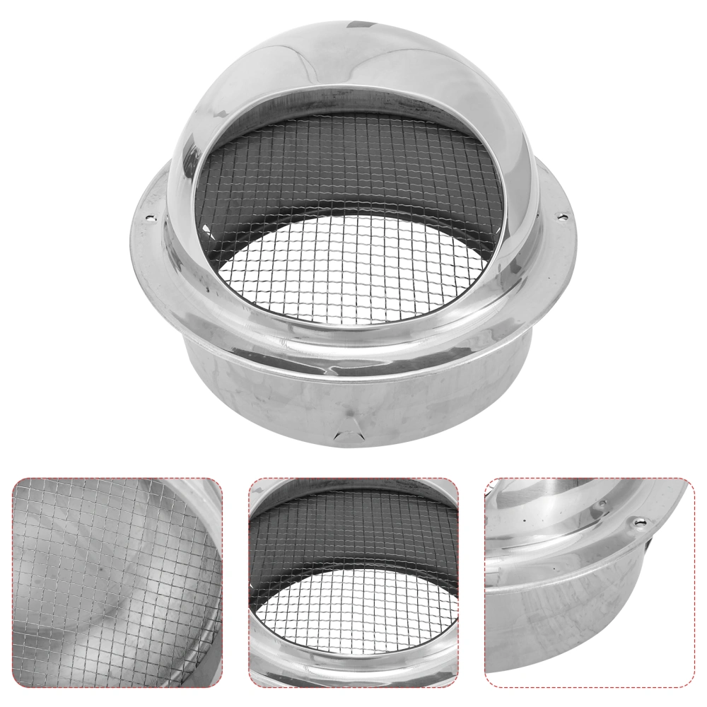 1pc Stainless Steel Range Hood Exhaust Pipe Cover Premium Air Vent Rain Cover