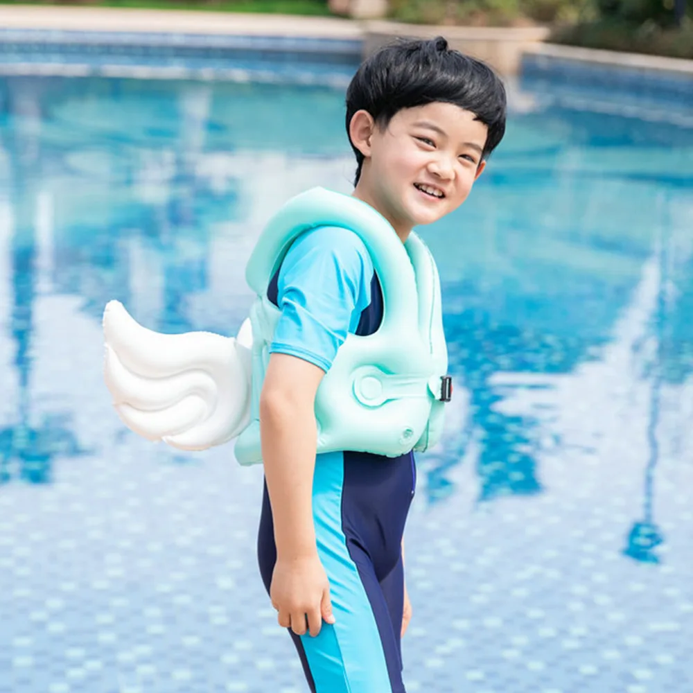 Adorable Inflatable Swim Vest Kids Angel Wing Swim Float Kids Swim Float Swimming Supply