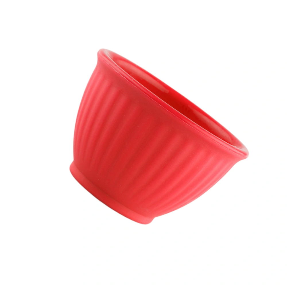 Red Home Use DIY Facial Mask Bowl Anti-drop Silicone Bowl Facial Mask Mixing Bowl Facemask Mixing Tool