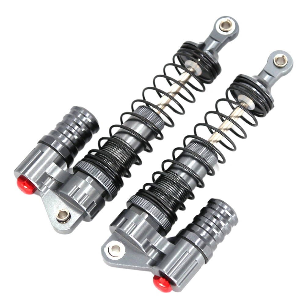 2Pc 100mm Universal CNC aluminium Alloy Front and Rear Metal Absorbers Compatible for TRX4 SCX10 D90 90046 1/10 RC Car Upgrade Parts