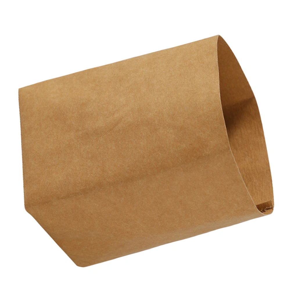 1Pc Practical Bag Kraft Paper Storage Bag Shopping Bag Packaging Pouch(Khaki)