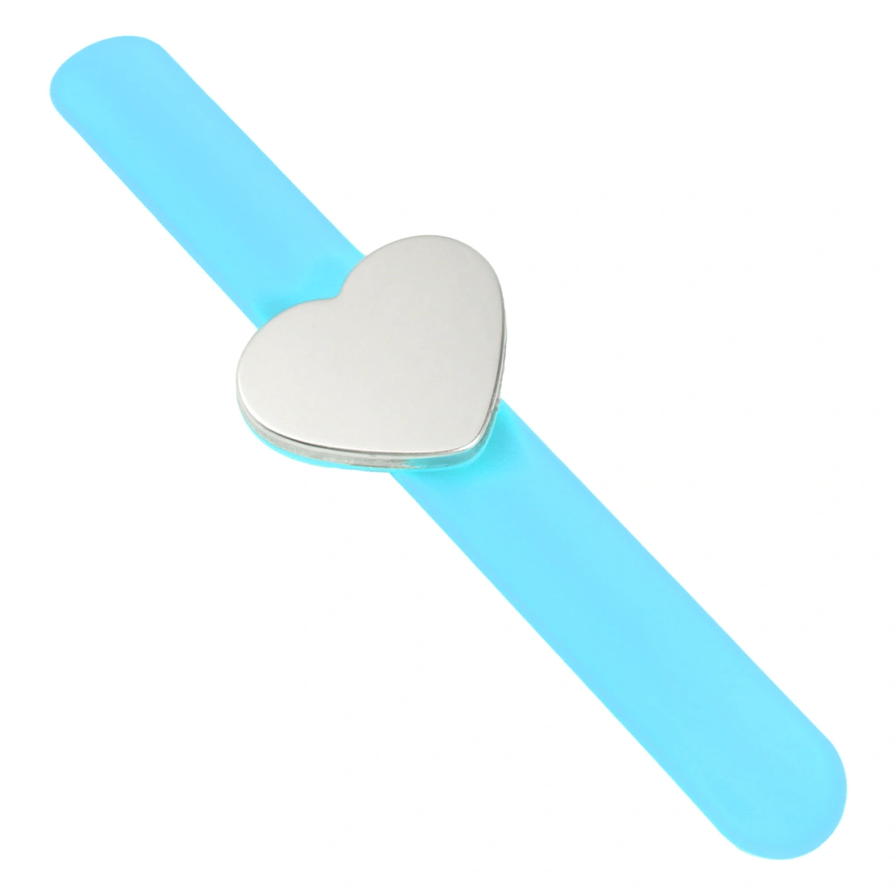 Durable Magnetic Slap Bracelet Heart Shape Silicone Hand Band Wrist Strap