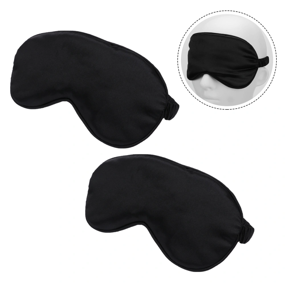 2 Pcs Pure Silk Sleep Mask Sleep Eye Mask Sleeping Eye Cover Night Cover Eye