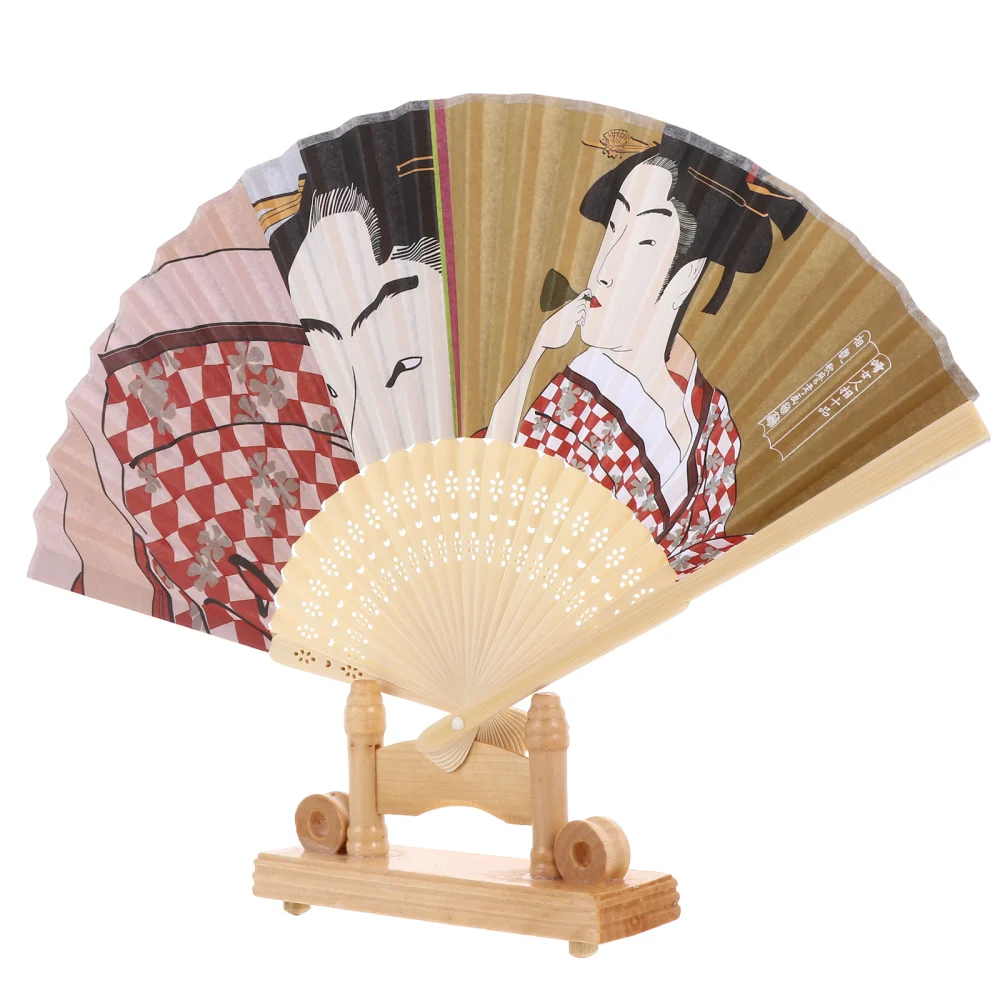 1pc Folding Fan Retro Handheld Fan Japanese Style Folding Fan Adornment