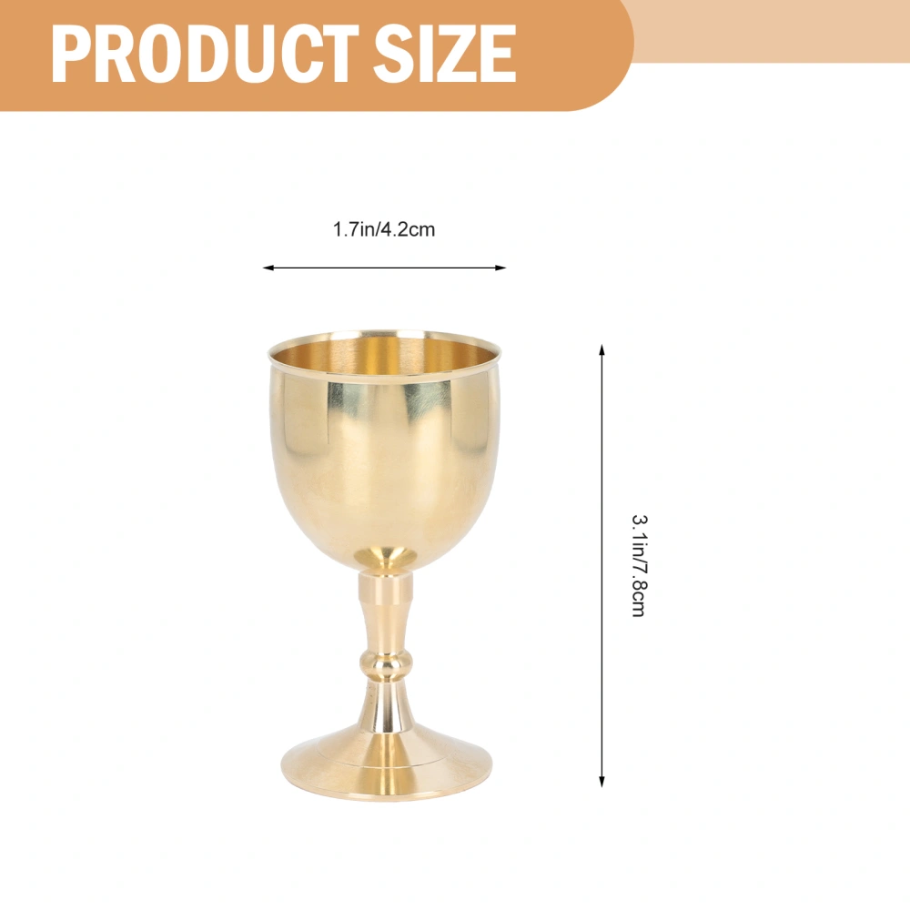 Copper Wine Cup European Style Wine Goblet Delicate Wine Cup Desktop Adornment