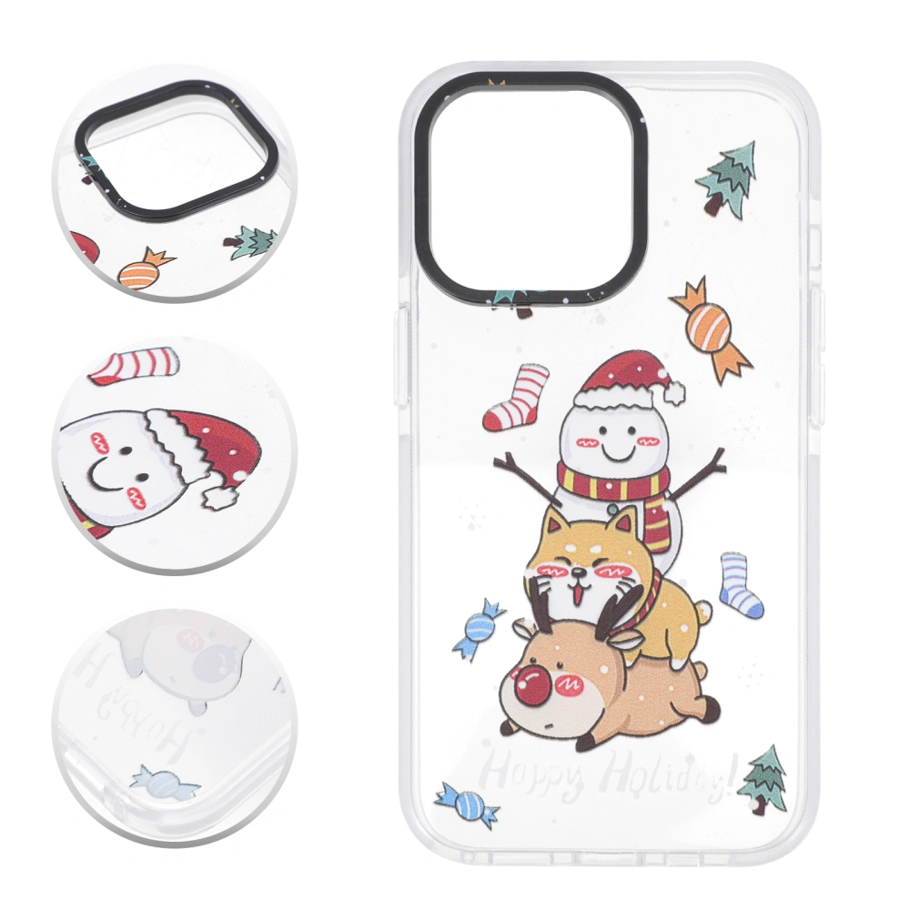 1Pc Christmas Theme Phone Shell Phone Cover Compatible for iPhone 13 Pro