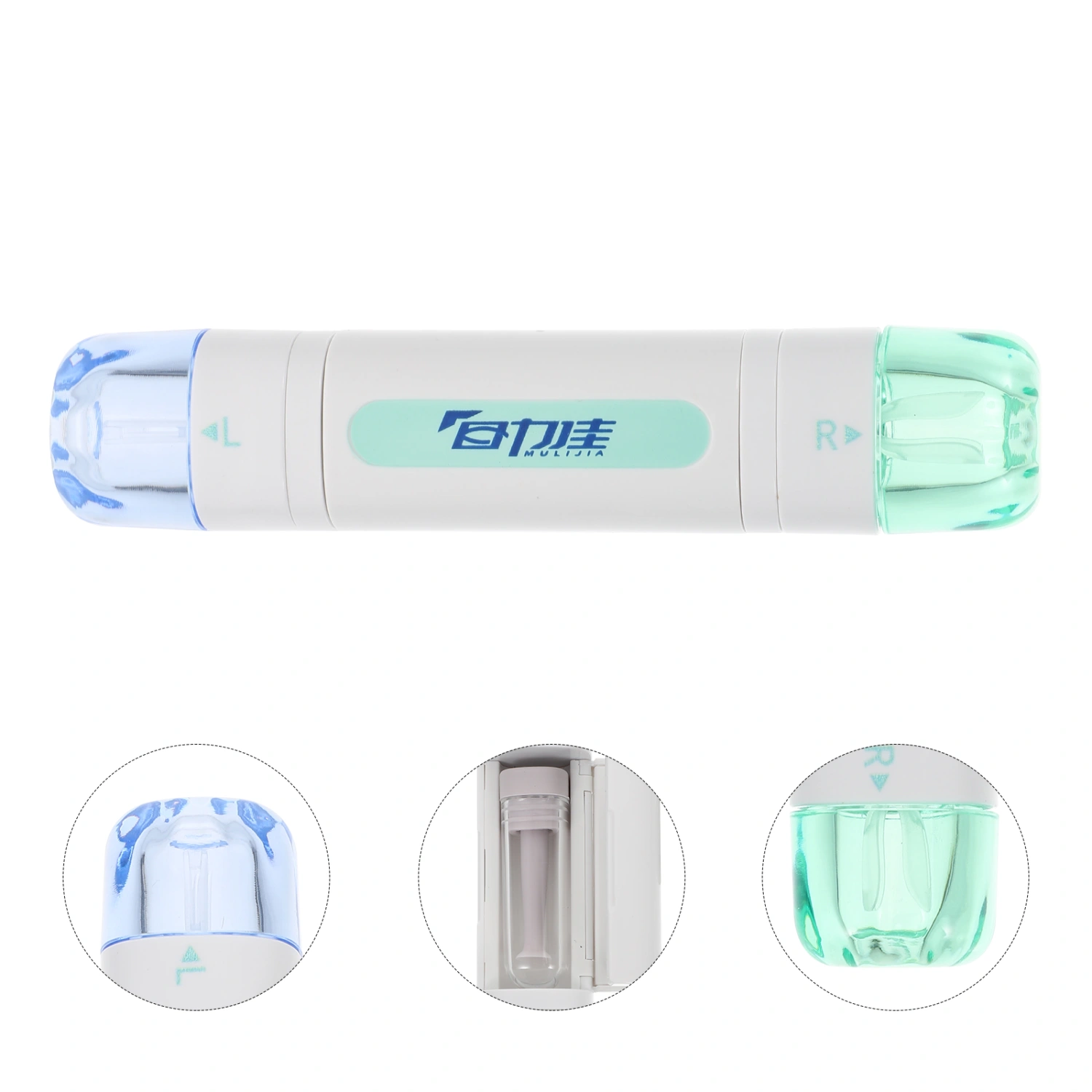 1pc Detachable Lens Box Portable Lenses Container (White)