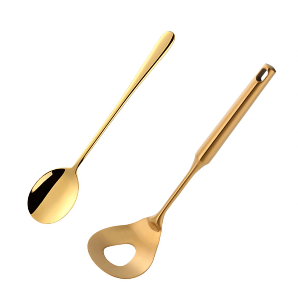 Stainless Steel Meatball Maker Home Meat Ball Spoon Tool for Kitchen (Meatball Maker and Spoon Golden)