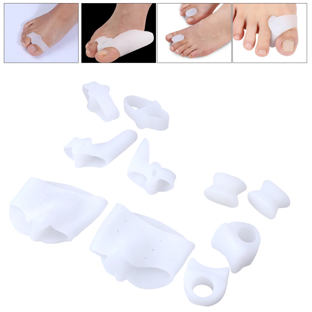 2pcs dual-ring separators, 2pcs rings, 2pcs beriber pad, 2pcs feet niping tools