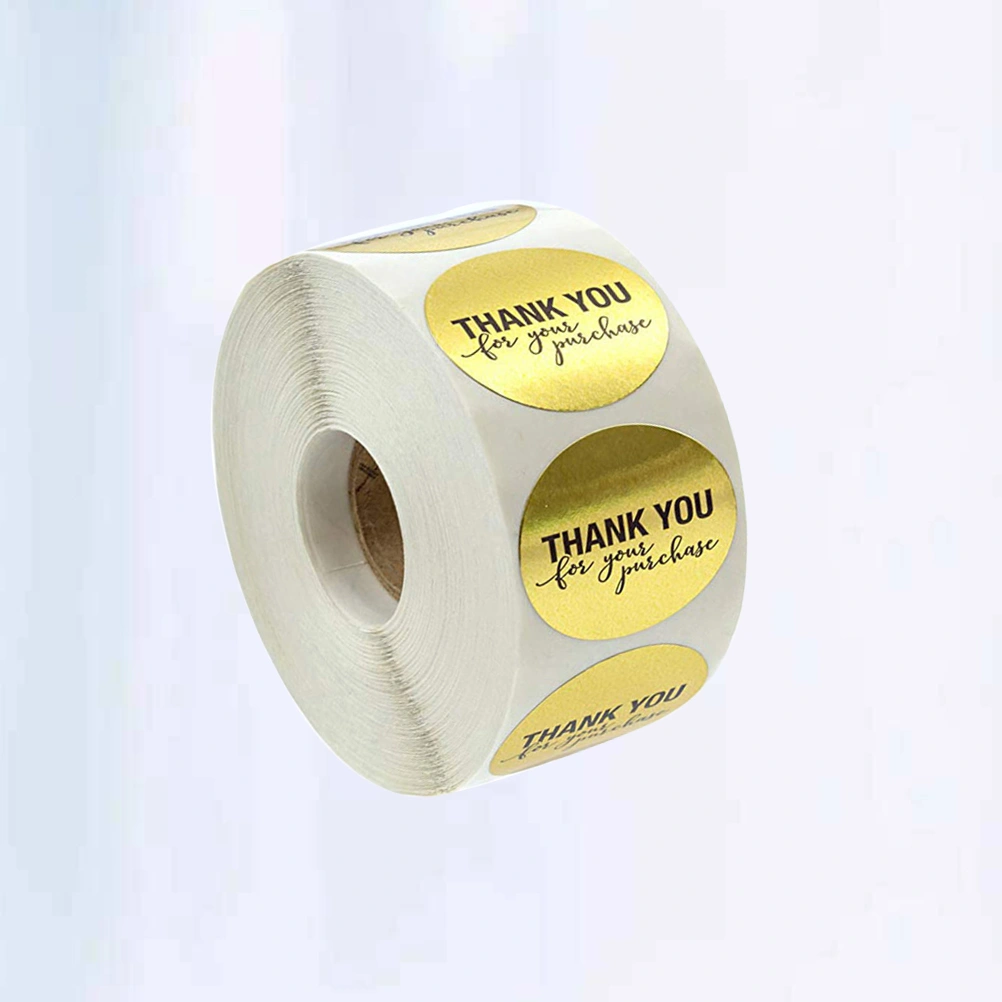 Golden Sticker Tab Scrape Sticker Craft Kraft Paper Label Food Labels Self-Adhesive Removable Lettering Sticker for Baking Shop