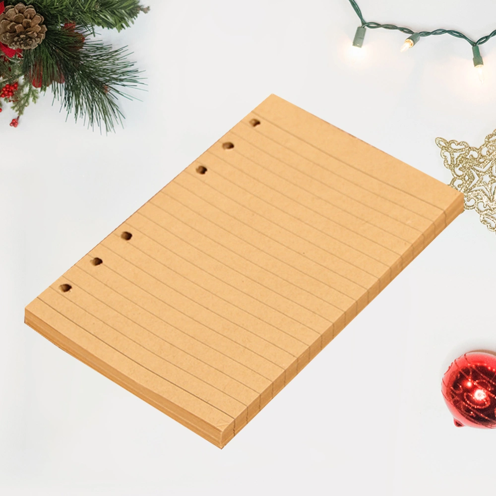 160Pcs Classic 6 Holes Portable Binder Core Diary Inner Notebook  for Diary Notebook Drawing Block