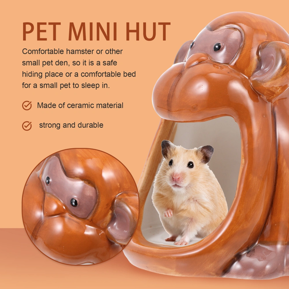 Hamster Hideout Ceramic Pet House Hamster Hut Hamster House Cave Pet Mini Hut