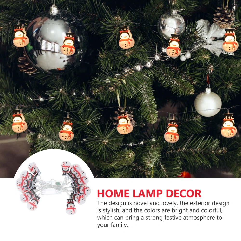 1PC Xmas Snowman LED Decorative Lamp Atmosphere Decorative Snowman Light String