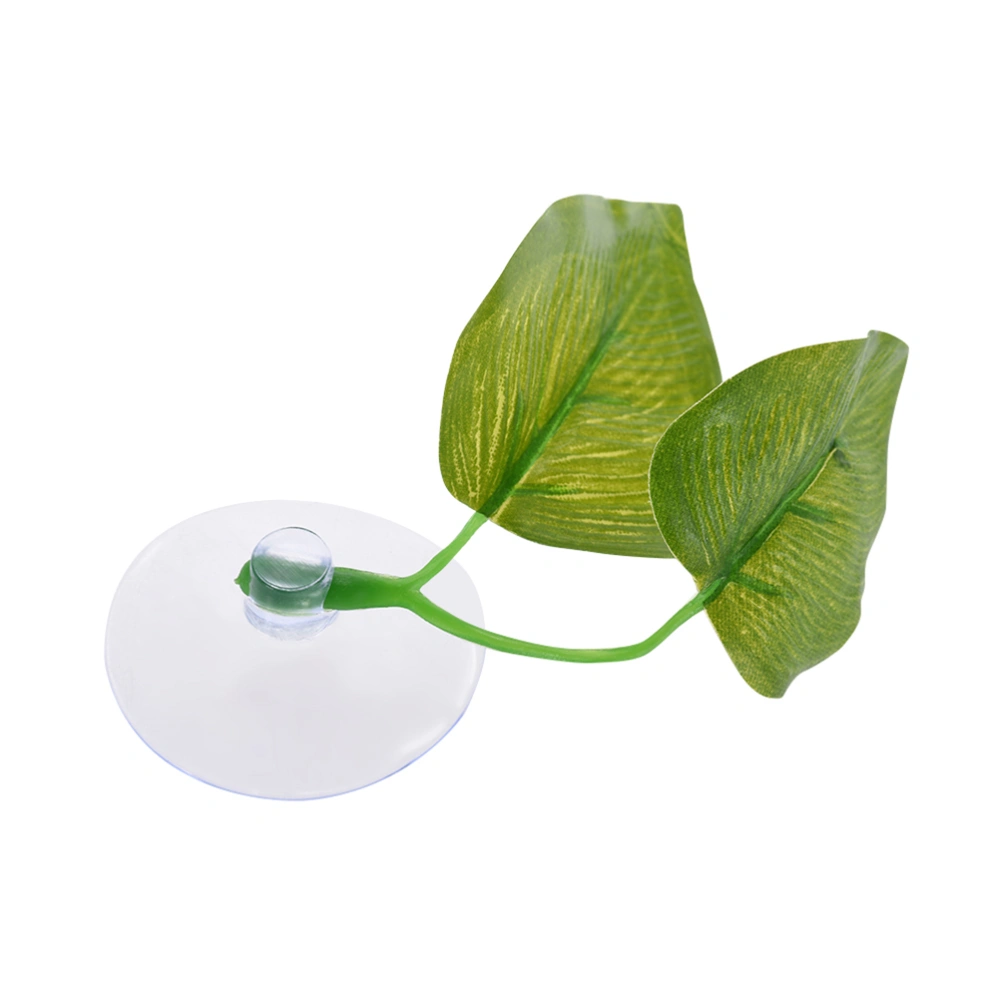 Simulation Leaf Aquarium Decorations Ornament Fish Tank Artificial ABS Green Water Plants for Fish