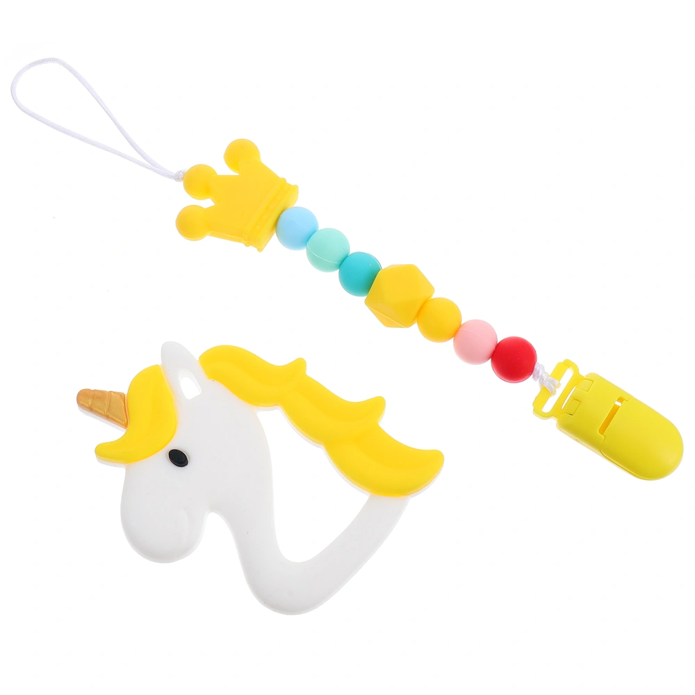 1pc Silicone Baby Teether Safe Organic Silicone Biting Toys Shower Gift