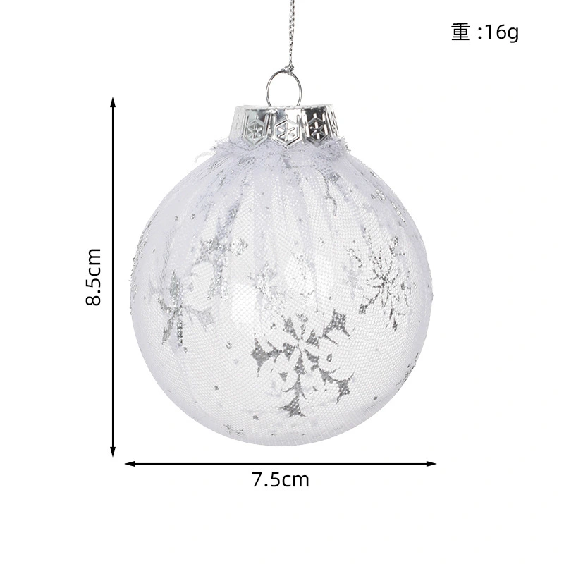 6pcs Christmas Tree Hanging Balls Decorative Balls Tree Ball Pendants Xmas Supply