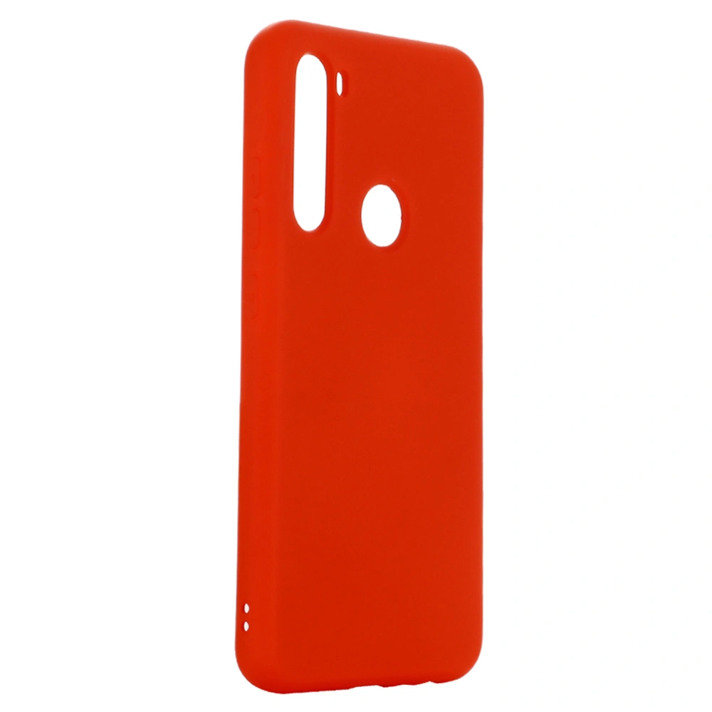 1Pc Liquid Silica Gel Shell Phone Case Comfortable Washable Anti-shock Anti-fall And Anti-scratch Compatible for Redmi Note 8T (Red)