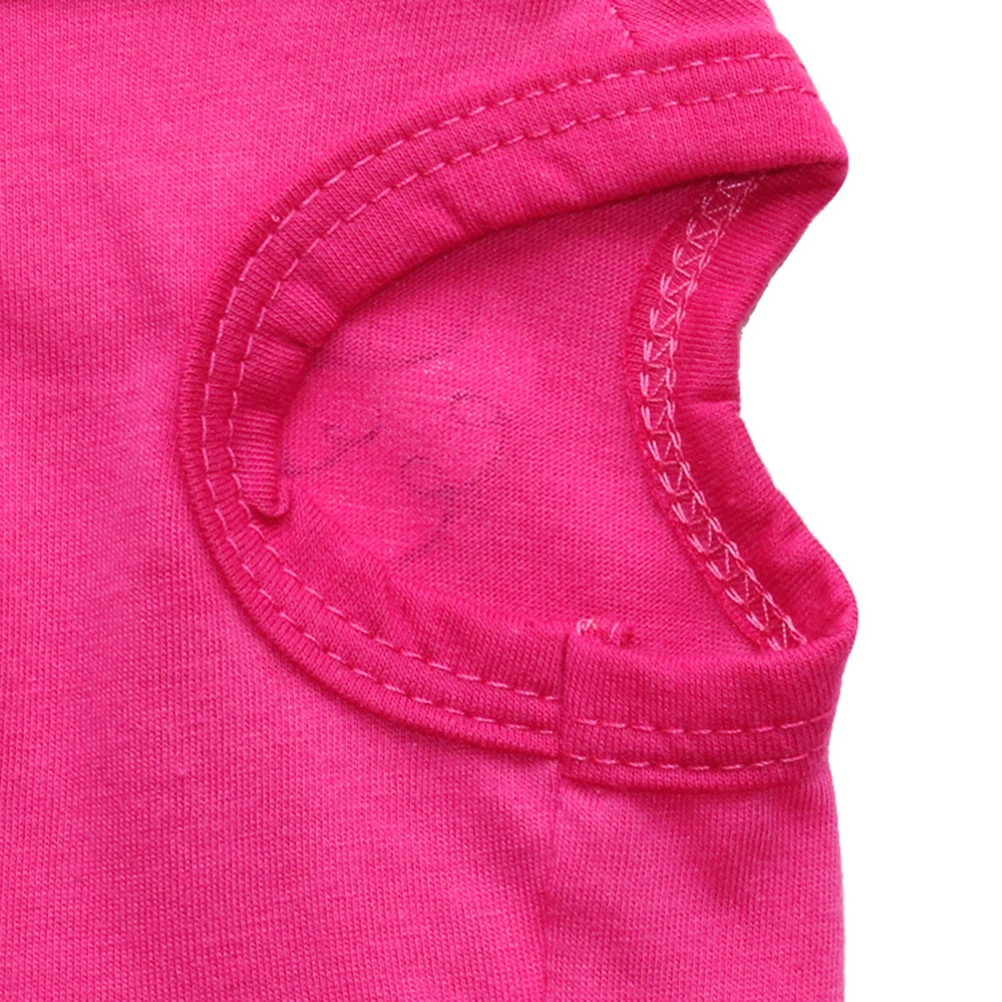 Stylish Dog Puppy Dress Angel Wings Vest Cartoon Pet Spring and Summer Clothes Pet Cotton Vest (Rosy, Size M)