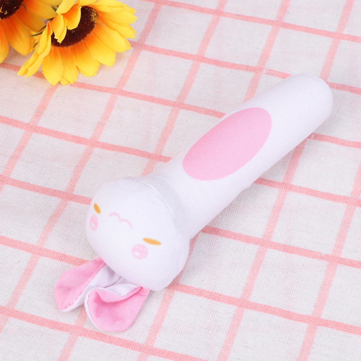 Cartoon Stuffed Animal Toys Baby Hand Rattle Toys Infant Dolls for Newborn Toddlers (Rabbit)